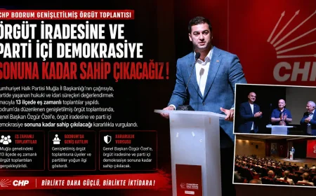 CHP Bodrum’da "Mutlak Butlan" Toplantısı: Örgüt Özgür Özel’in Yanında Saf Tuttu