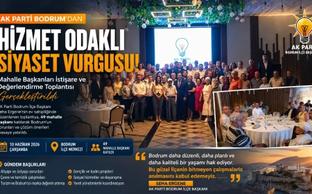 AK Parti Bodrum’da Mahalle Başkanlarıyla Strateji Toplantısı: "Bodrum Daha Kaliteli Bir Yaşamı Hak Ediyor"
