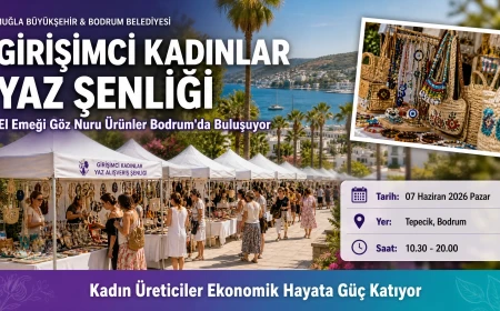 Bodrum’da Girişimci Kadınlar Yaz Alışveriş Şenliği Başlıyor Ev Emeği Ürünler Görücüye Çıkıyor