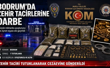 Bodrum’da Zehir Tacirlerine Büyük Darbe: 900 Gram Skunk ve Yüklü Miktarda Altın Ele Geçirildi