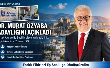 Bodrum Kent Konseyi’ne Bilimsel Dokunuş: Dr. Murat Özyaba Başkanlığa Aday Oldu