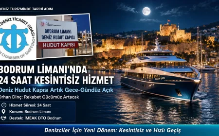 Bodrum Deniz Turizminde Tarihi Karar: Deniz Hudut Kapısı 24 Saat Kesintisiz Hizmete Başladı
