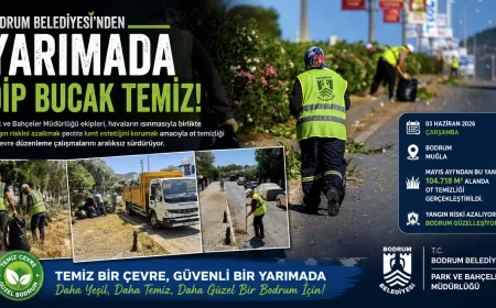 Bodrum’da Dev Çevre Seferberliği: Park Ve Bahçeler Ekiplerinden Yangın Önlemi