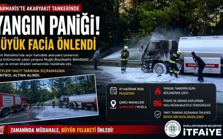 Marmaris’te Korkutan Akaryakıt Tankeri Yangını: Facianın Eşiğinden Dönüldü