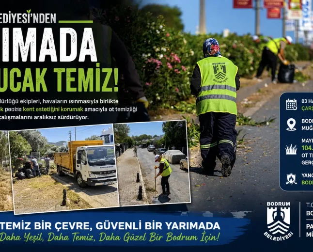 Bodrum’da Dev Çevre Seferberliği: Park Ve Bahçeler Ekiplerinden Yangın Önlemi