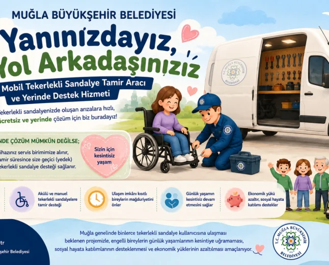 Muğla Büyükşehir Belediyesi’nden Türkiye’de Bir İlk: Mobil Tekerlekli Sandalye Tamir Aracı