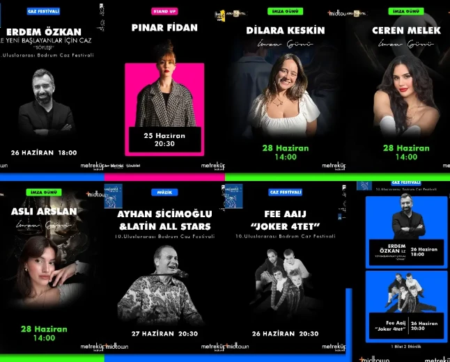 Metreküp Bodrum’da Haziran Sonu Kültür Sanat Şöleni: Stand-Up, Caz Ve Kitap Günleri Bir Arada