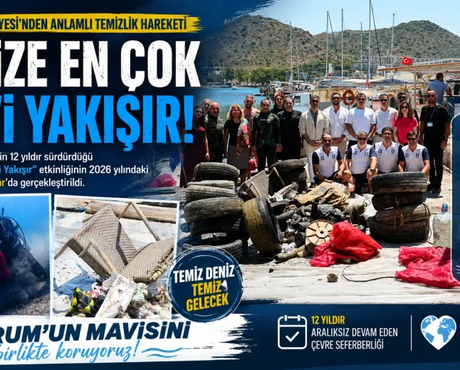 Bodrum’da Mavi Mirasa Sahip Çıkılıyor: Akyarlar’da Deniz Dibi Temizliğinde 850 Kilogram Atık Çıkarıldı