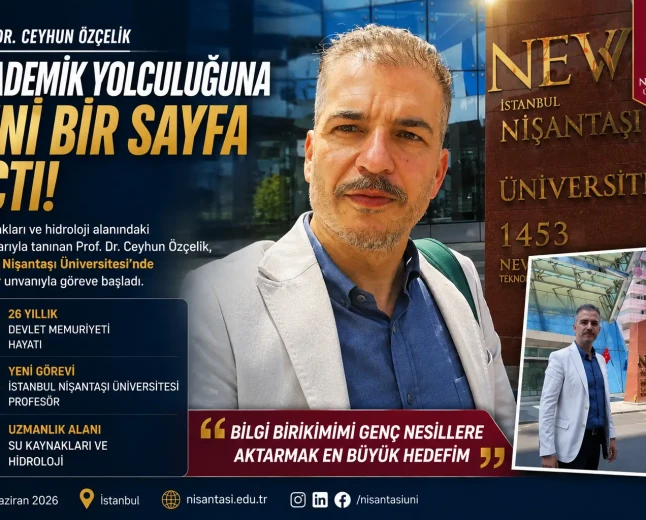Prof. Dr. Ceyhun Özçelik’ten Akademik Kariyerinde Yeni Dönem: Nişantaşı Üniversitesi’ne Transfer Oldu