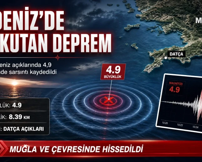 Akdeniz’de Korkutan Sarsıntı: Datça Açıklarında 4,9 Büyüklüğünde Deprem