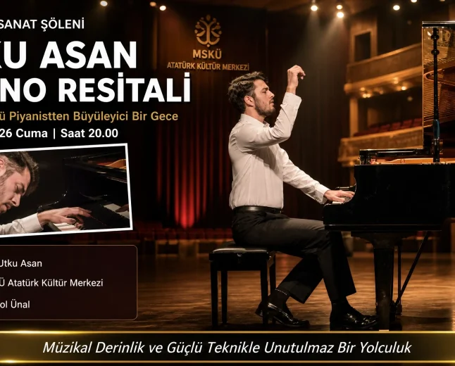 Genç Deha Utku Asan Muğla’da Sahne Alıyor: Klasik Müzik Tutkunları AKM’de Buluşuyor