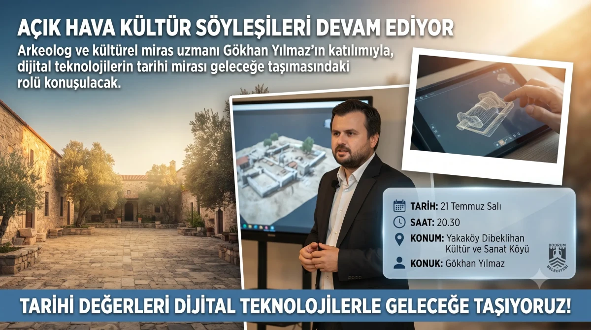 Bodrum’da Açık Hava Kültür Söyleşileri Sürüyor: “Geçmişi Geleceğe Taşımak” Oturumu Bu Akşam