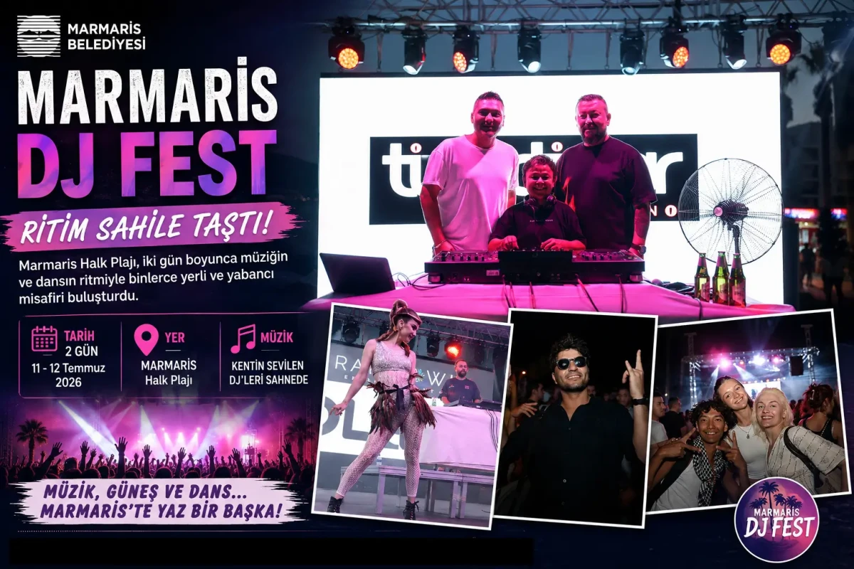 Marmaris DJ Fest’te Coşku Doruğa Çıktı: Binlerce Kişi Müziğin Ritmiyle Buluştu