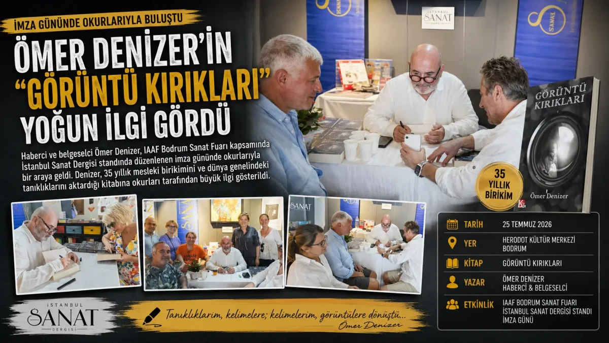 Usta Gazeteci ve Belgeselci Ömer Denizer Bodrum’da Okurlarıyla Buluştu