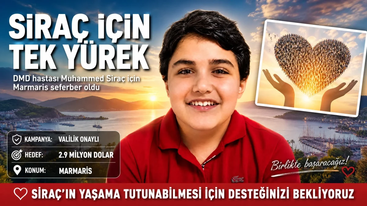 Marmaris Siraç İçin Tek Yürek: Muhammed Siraç’ın Tedavisi İçin Seferberlik Başladı