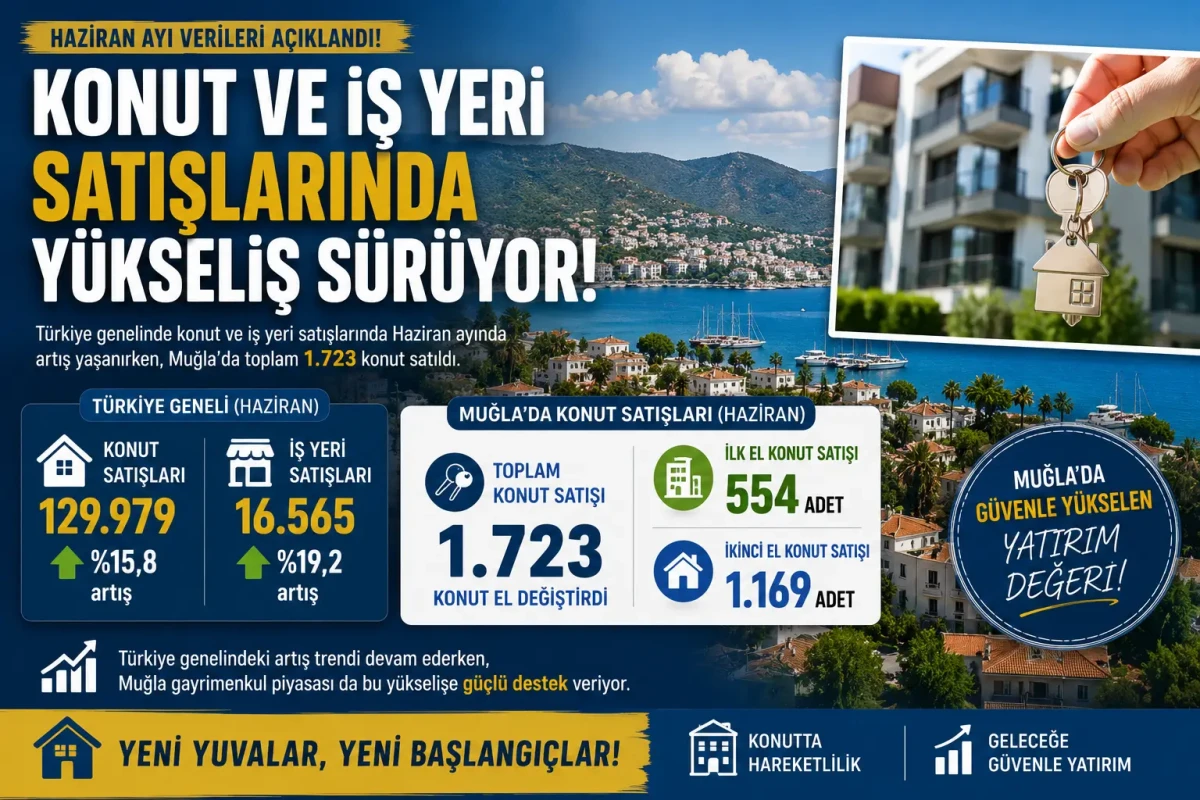 Türkiye Genelinde Konut Ve İş Yeri Satışlarında Haziran Ayı Hareketliliği
