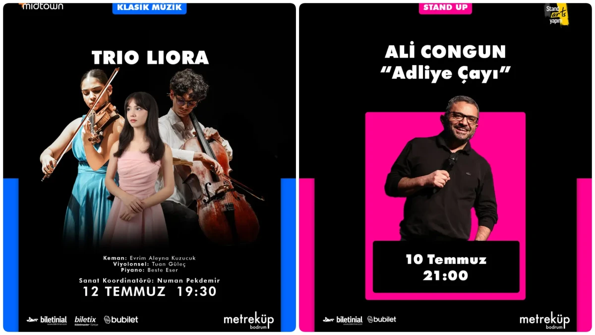 Metreküp Bodrum’da Temmuz Takvimi: Mizah ve Klasik Müzik Rüzgârı