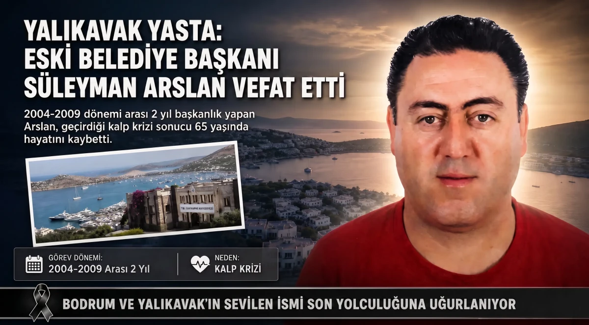 Yalıkavak’ın Acı Kaybı: Eski Belediye Başkanı Süleyman Arslan Kalp Krizi Sonucu Hayatını Kaybetti