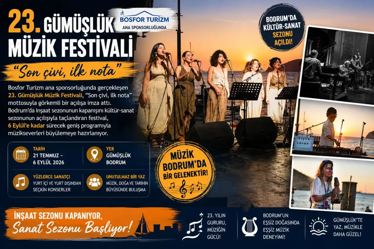 23. Gümüşlük Müzik Festivali Başladı: “Son Çivi, İlk Nota” İle Kültür Sezonu Açıldı