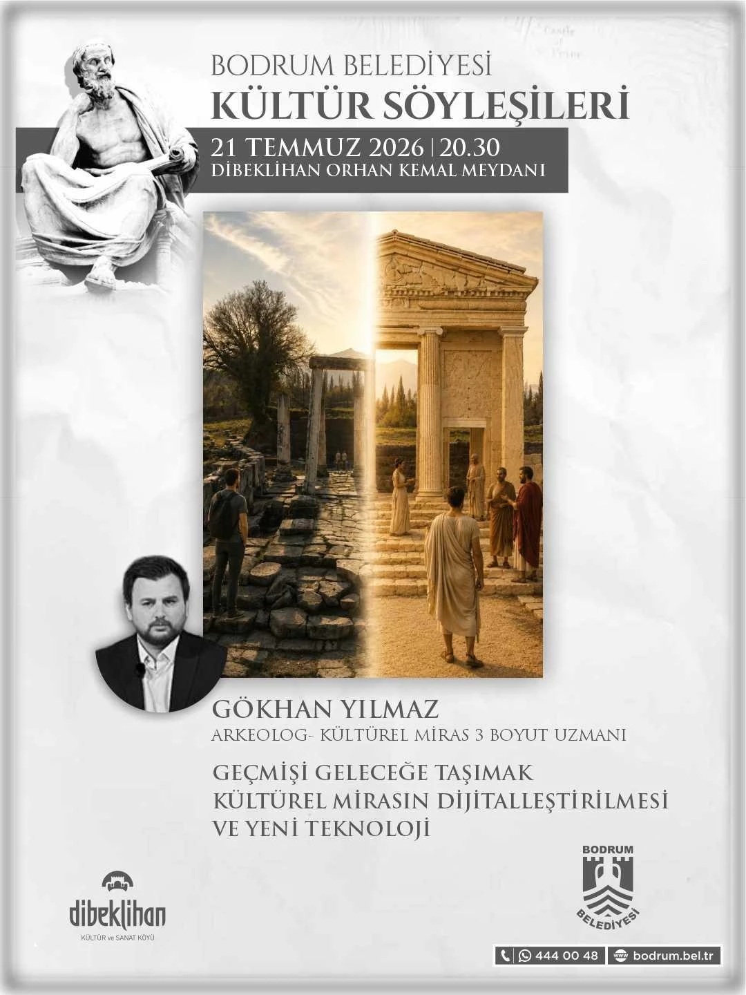 Bodrum’da Açık Hava Kültür Söyleşileri Sürüyor: “Geçmişi Geleceğe Taşımak” Oturumu Bu Akşam