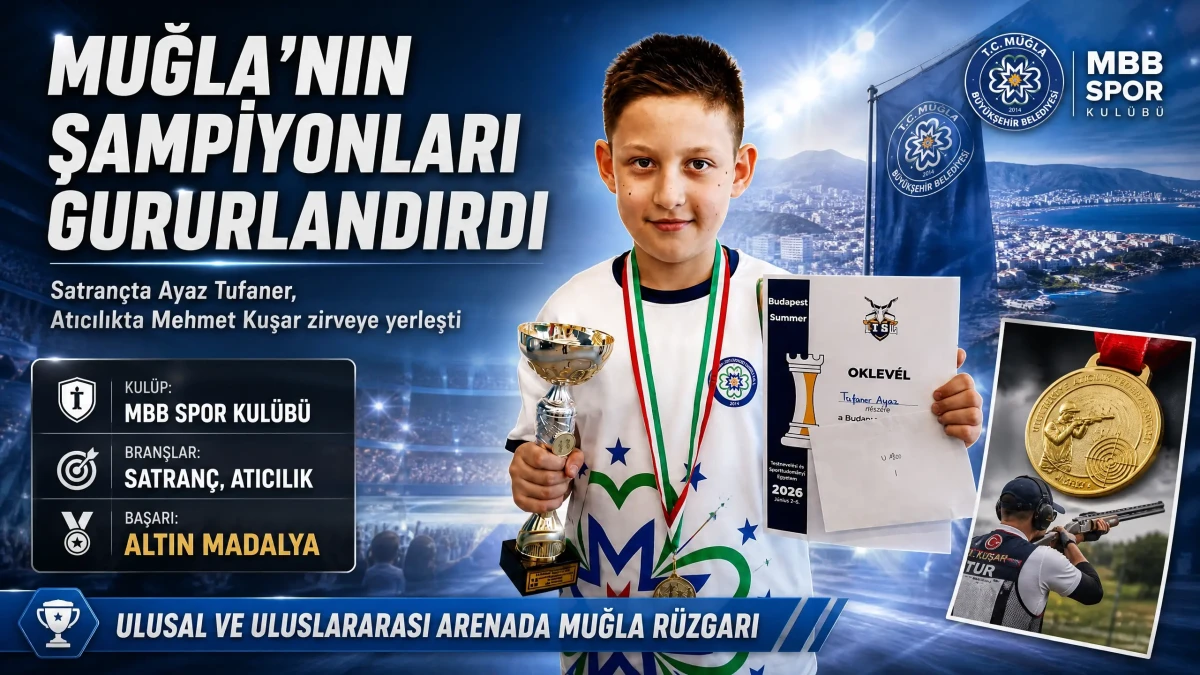 Muğla Büyükşehir Belediyesi Sporcuları Avrupa ve Türkiye’de Kürsüye Çıktı