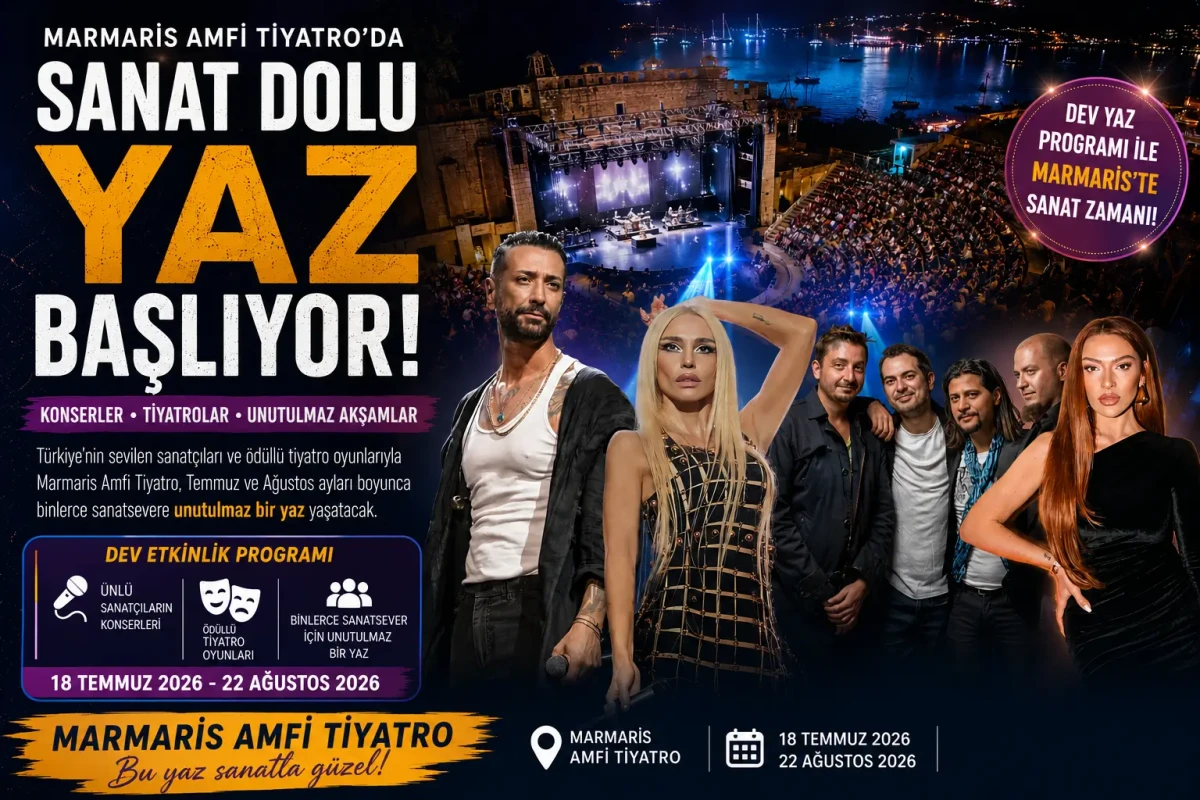 Marmaris Amfi Tiyatro’da Kültür Sanat Şöleni: Yaz Boyu Müzik Ve Eğlence