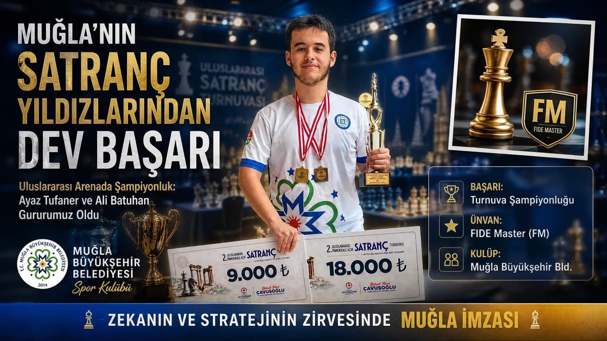 Muğla Büyükşehir Belediyesi Spor Kulübü’nden Satrançta Büyük Gurur: Uluslararası Turnuvalarda Şampiyonluklar