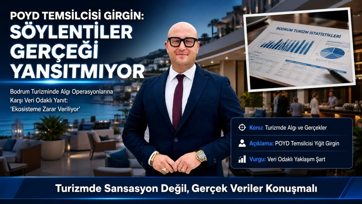 POYD Bodrum Temsilcisi Yiğit Girgin’den "Bodrum Bitti" Söylemlerine Sert Tepki: Sansasyonel Haberler Turizme Zarar Veriyor