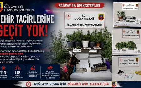 Muğla Jandarması’ndan Zehir Tacirlerine Bir Aylık Büyük Darbe