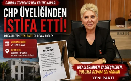 Bodrum Belediye Meclis Üyesi Candan Topdemir CHP’den İstifa Etti