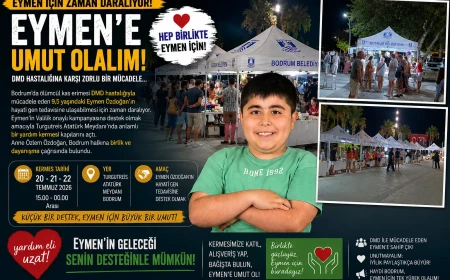 Bodrum’dan Eymen’e Umut Eli: Hayati Gen Tedavisi İçin Turgutreis’te Dayanışma Kermesi