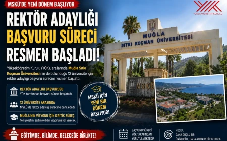 YÖK Duyurdu: Muğla Sıtkı Koçman Üniversitesi İçin Rektör Adaylığı Başvuru Süreci Başladı