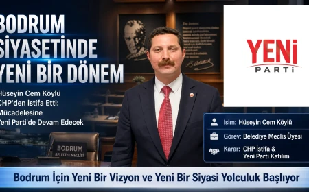 Bodrum’da Siyasi İstifa Dalgası Sürüyor: Meclis Üyesi Hüseyin Cem Köylü CHP’den Ayrıldı