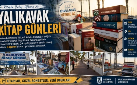 Yalıkavak Kitap Günleri Başladı: Sahilde Edebiyat Şöleni Kitapseverleri Bekliyor