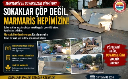 Marmaris’te Çirkin Görüntüler Tepki Çekiyor: Kurallara Rağmen Gelişigüzel Atılan Atıklar Kent İmajını Zedeliyor