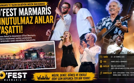 O'Fest Marmaris Binlerce Müzikseveri Buluşturdu: Dört Günlük Gençlik Şöleni Sona Erdi