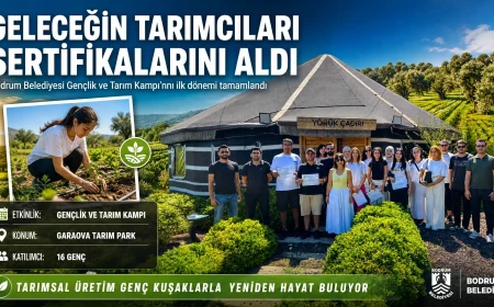 Bodrum’da Tarımın Geleceği Emin Ellerde: Gençlik ve Tarım Kampı İlk Dönemi Tamamlandı
