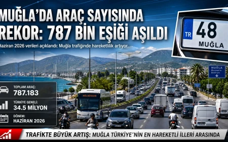 Muğla Trafiğinde Rekor Sayı: Kayıtlı Araç Sayısı 787 Bin Sınırına Dayandı