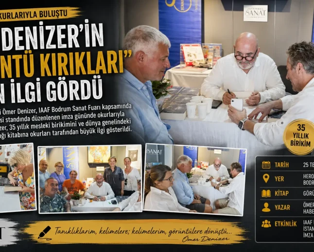 Usta Gazeteci ve Belgeselci Ömer Denizer Bodrum’da Okurlarıyla Buluştu