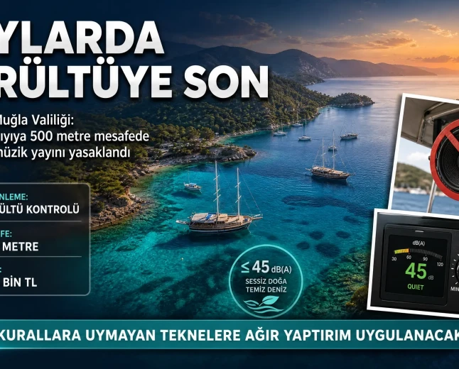 Muğla’nın Mavi Sularında Gürültüye Geçit Yok: Teknelerde Müzik Yasağı Başladı