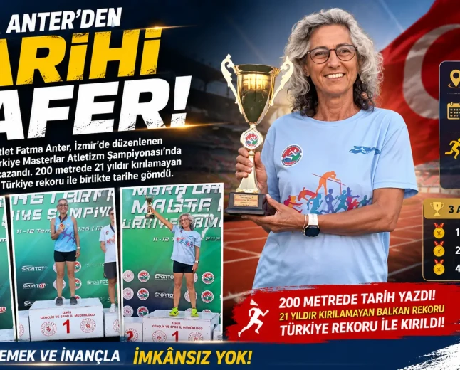 Bodrumlu Milli Atlet Fatma Anter’den Tarihi Rekor: 21 Yıllık Rekoru Geride Bıraktı