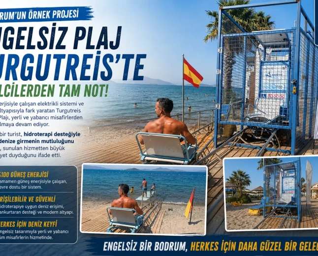 Turgutreis Engelsiz Plajı’na İspanyol Turistten Tam Not: Hidroterapi İçin Tek Adres