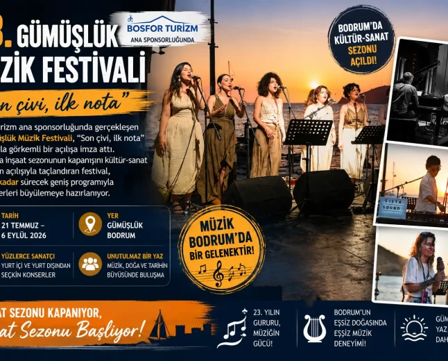 23. Gümüşlük Müzik Festivali Başladı: “Son Çivi, İlk Nota” İle Kültür Sezonu Açıldı