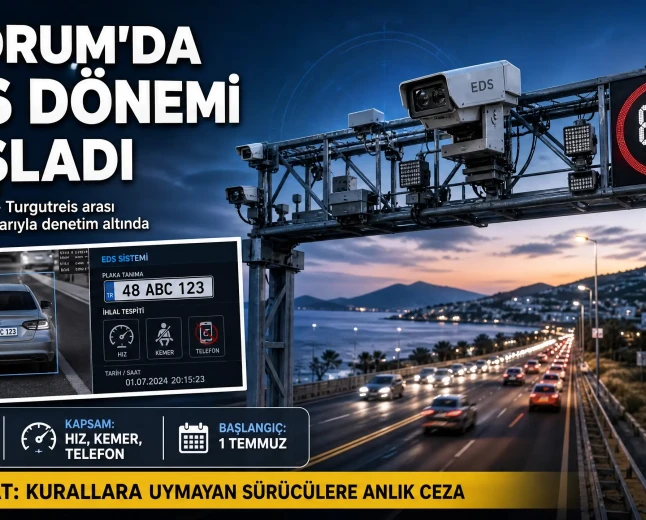 Bodrum’da EDS Dönemi Resmen Başladı: Turgutreis Yolu Artık Denetim Altında