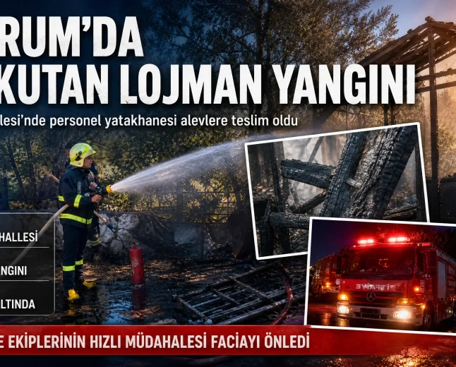 Bodrum Çırkan Mahallesi’nde Yangın: Lojman Alevlere Teslim Oldu