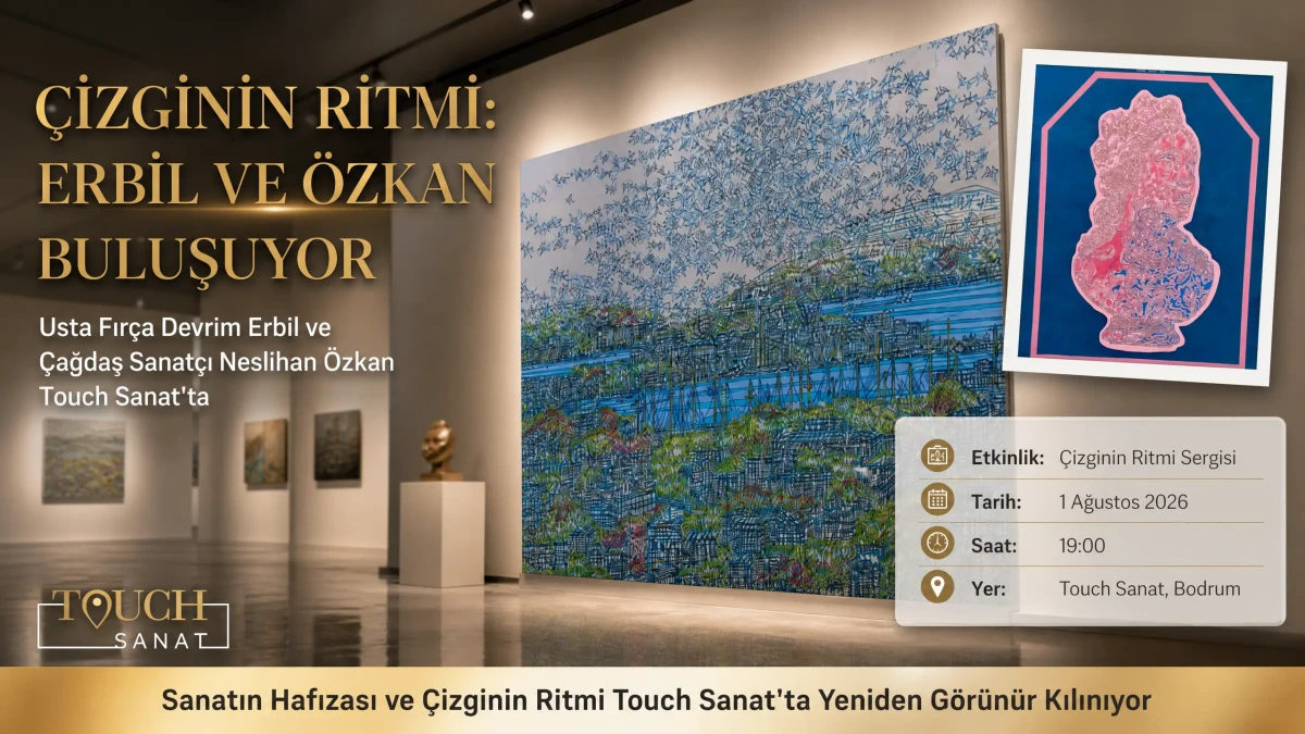 Devrim Erbil Ve Neslihan Özkan Çizginin Ritmi Sergisinde Touch Sanat'ta Buluşuyor