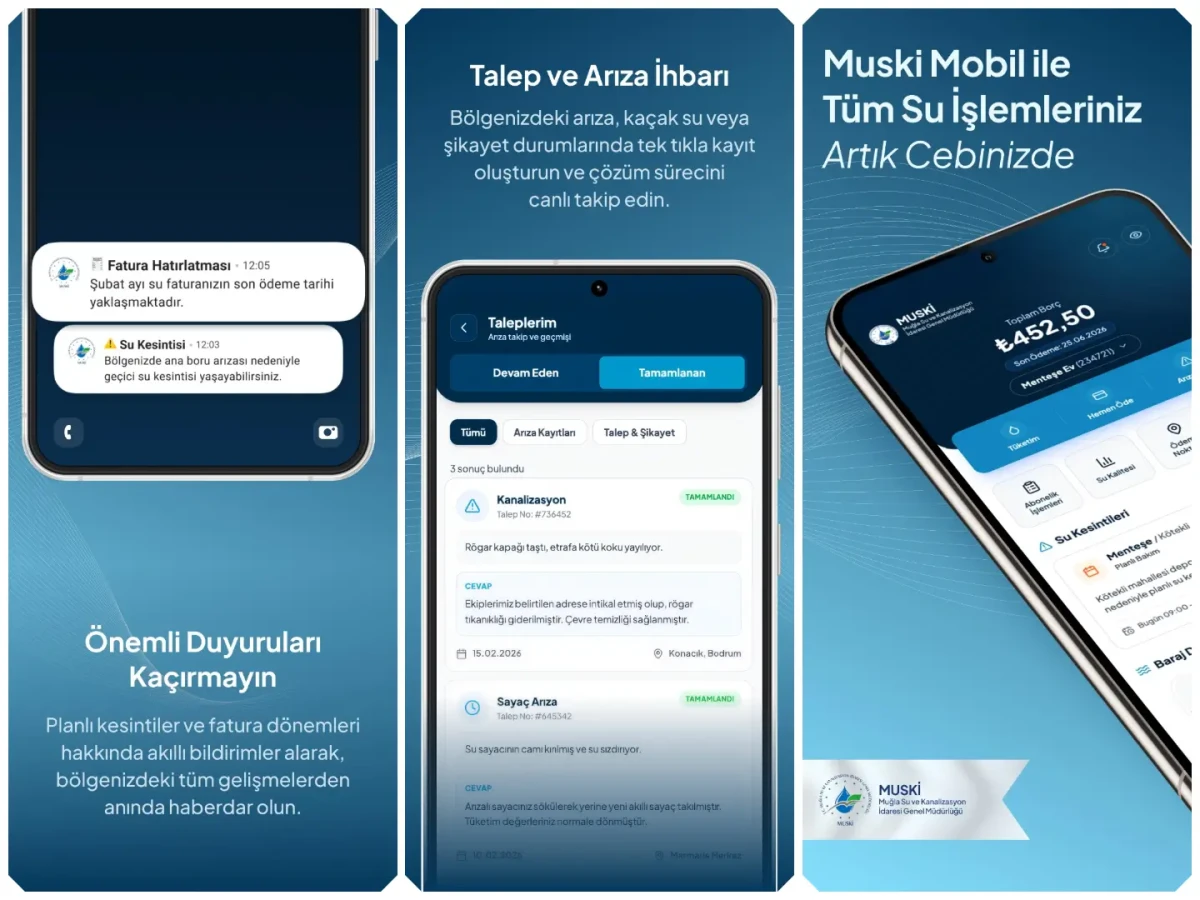MUSKİ Mobil Uygulaması Hizmete Girdi: Abonelik Ve Fatura İşlemleri Artık Cebe Sığdı
