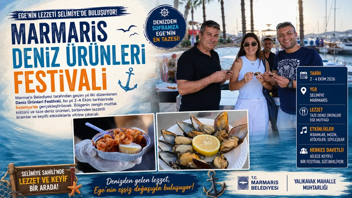 Marmaris Deniz Ürünleri Festivali Bu Yıl Selimiye'de Kapılarını Açmaya Hazırlanıyor