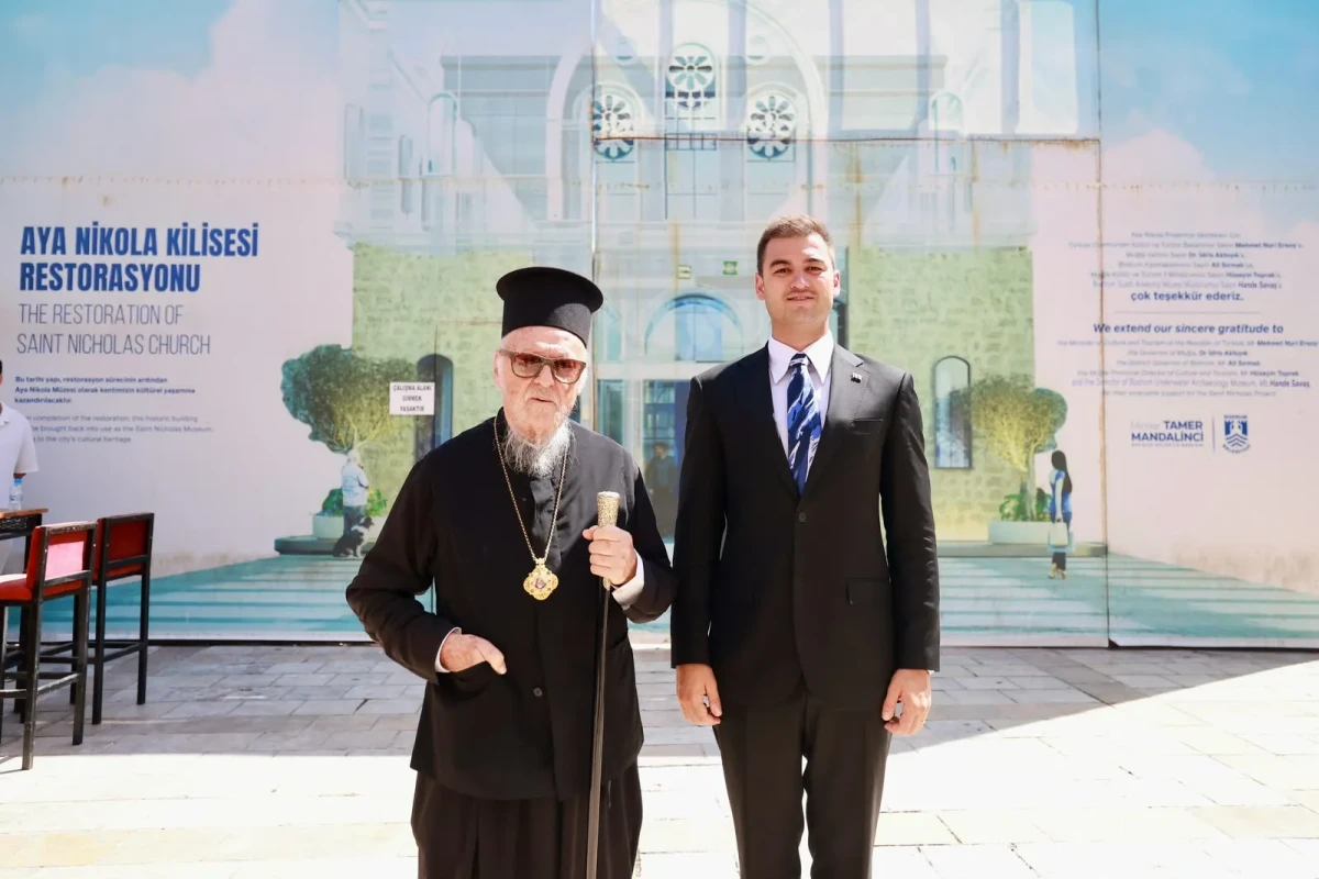 Fener Rum Patriği Bartholomeos'tan Bodrum Belediyesi'ne Ziyaret: Aya Nikola Kilisesi İncelendi