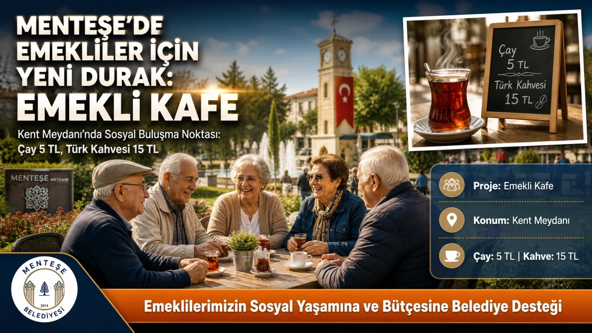 Menteşe Belediyesi'nden Emekliler İçin Yeni Yaşam Alanı: Emekli Kafe Hizmete Açılıyor